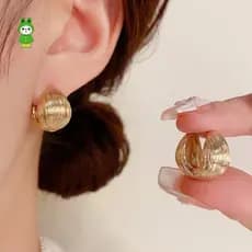 Estilo Coreano Minimalista Geométrico Orelha Alpinistas Leve Metal Punhos De Feminino Na Moda