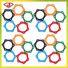 Microfone Anti-Rolamento Microfones De Mão Capa Sem Fio Faixas Coloridas Yujingyouzhang