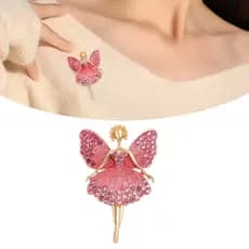 HAN Artístico Ballet Menina Dança Anjo Liga Broche Para Elegante Ocasiões Pino Fecho Segur