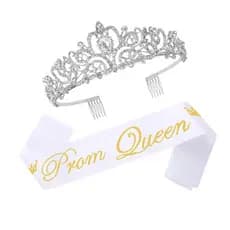 HAN Elegante Ajustável Coroas Reais Headpiece Ombro Destacável Casamento Baile E Acessório Festa Para