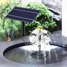 Bombas Solares Com Eficiência Energética GOO Para Jardins Fluxos De Água Automáticos Banho De Pássaros