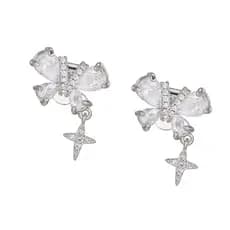 GOO Decorações De Borboleta De Zircônia Brilhante Para Freeclip 1 2 Fones De Ouvido Clipe Em Charme Earbud Moda Jóias De