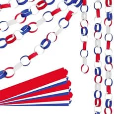 Treeling 600 Folhas Decorações De Corrente De Papel Do Dia Da Independência Para Decoração De Festival