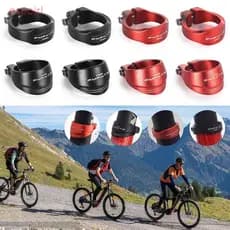 ESPOIR1 Braçadeira De Selim De Bicicleta , Acessórios De Ciclismo Tubo De Assento Vermelho Preto , Peças