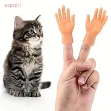ESPOIR1 Brinquedo De Gato De Dedo , Luva De Design Provocante Estilo Interativa , Provocação Extensível TPR
