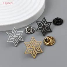 ESPOIR1 Broche De Lapela , Colar De Metal De Aço Inoxidável , Alfinetes De Fixação De Roupas De Crachá Versáteis