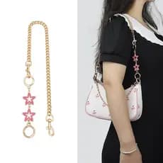 Mulheres Bolsa De Ombro Alças Extensor High-End Decorativo Substituição Axilas DIY Transformação Metal Curto Corrente
