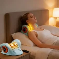 Almofada De Aquecimento Para Massageadores De Pescoço Sem Fio Aconchegante Alívios De Dores No Ombro , Uso Em Escritório