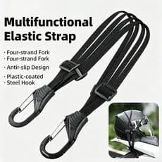 Alça De Bagagem Extensível Para Motocicletas , Cabo Fixador De Capacete Com Clipe Ergonômico Montagem Em Trava De Parede