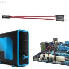 VIVV Interruptores Alimentação Para Computador Desktop, Adaptador Controle Fonte, Botão Externo PC,
