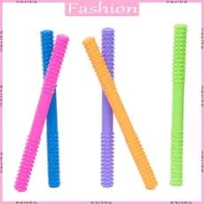 Recém-Nascido Dentição Molar Brinquedo Do Bebê Bebês Silicone Oco Tubo Mordedor Mastigável Enfermagem Mordendo Mascar