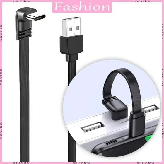 NA 65W Type C Cabo De Carregamento Rápido USB Dados De Cotovelo De Ângulo Reto De 90 Graus