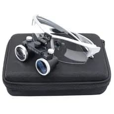 Óculos Lupa Binocular 3.5X 420mm Profissional Dentista Joalheiro Precisão Com Kit