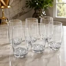 Jogo 6 Copos de Vidro Long Drink 385ml | Copos Altos para Água, Suco e Refrigerante