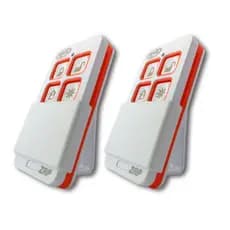 Kit 2 Controles Remoto 433.92 Tx Zap 4 Teclas Alarme Portão Automático