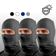 Kit 2 Toucas Ninjas Balaclava UV+50 Proteção Solar Térmica  Ideal para Motoqueiro Motoboy Toca Preta