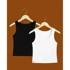 Blusa Regata Feminina Canelada Básica Diversas Cores.