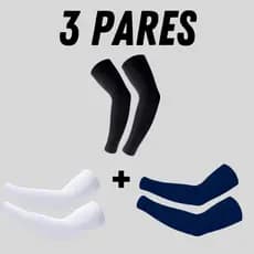 3 pares de Manguito Vôlei Proteção Solar Manguito