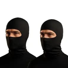 Kit 2 Toucas Ninjas Balaclava UV+50 Proteção Solar Térmica  Ideal para Motoqueiro Motoboy Toca Preta