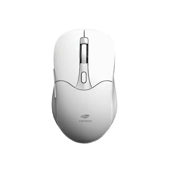Mouse sem fio recarregável Dual Mode, branco C3Tech -  M-BT60WH
