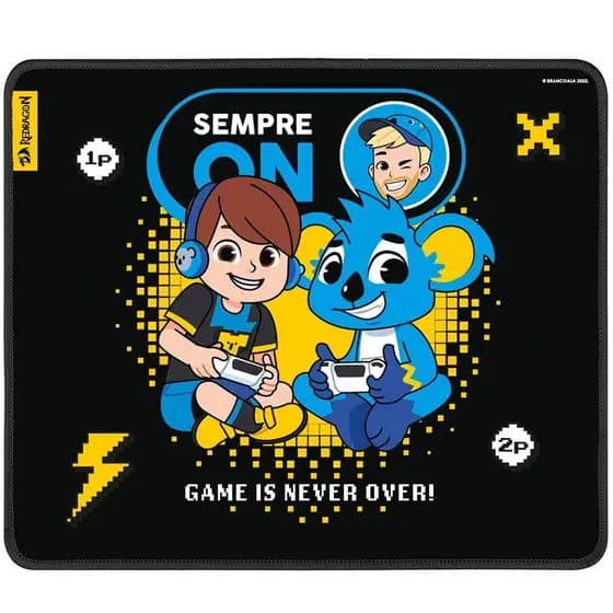 Mousepad Gamer Redragon Brancoala, Speed, 320x270mm, Estampa Brancoala