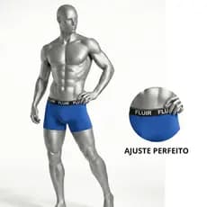 Cueca Boxer Masculina Cotton Premium Kit com 5 Cuecas Elástico Confortável
