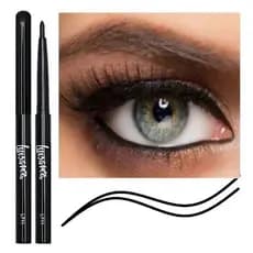 Lápis Retrátil, Preto, Para Olhos, Fácil de plicar, Macio, Super Pigmentado