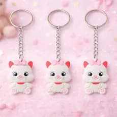 10/30 Chaveiro Gatinho Fofo Kawaii Lembrancinha De Aniversário Festa Infantil Presente Mimo Brinde