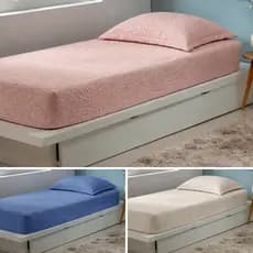 Colcha Solteiro Luxo Face Matelada Slip Micropercal 200 Fios Com Porta Travesseiro Cobre Leito Matelassê - 02 Peças