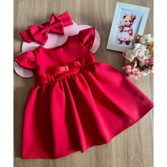 Vestido baby cinto infantil bebe baby luxo laco menina criança festa aniversario fotos