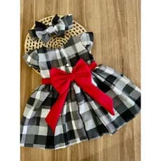 Vestido infantil menina criança festa baby bebê rn São João junino quadrilha xadrez caipira