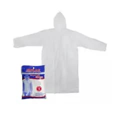 Kit com 6 pcs Capa de Chuva Descartavel Transparente Tamanho unico （Embalagem Aleatorio）