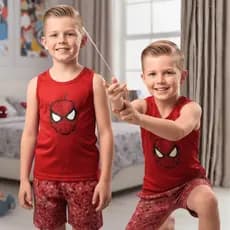 Pijama Personagem Infantil Masculino Pijama Malha Verão