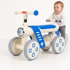 Bicicleta Equilíbrio Bike Sem Pedal Infantil Bebe 4 Rodas Brinquedo Com Luzes
