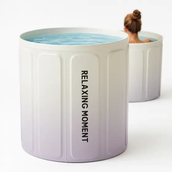 Banheira de Gelo Crioterapia Portatil ou Spa Ofuro Relaxamento Dobravel 200 Litros