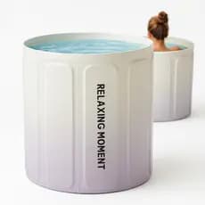 Banheira de Gelo Crioterapia Portatil ou Spa Ofuro Relaxamento Dobravel 200 Litros