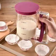 Copo Jarra Dispenser de Massas para Cupcakes Panquecas Waffles Crepes Cozinha