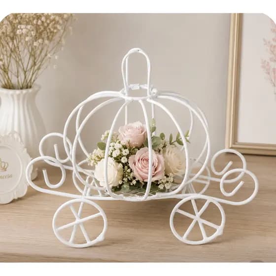12 Mini Carruagem Decoração Enfeite Lembrancinha Festa