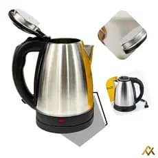 Chaleira Elétrica 1,8L 110v Inox Ferve Água Rápido Desligamento Automático Tampa em Inox