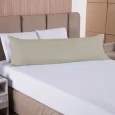 Capa para Travesseiro de Corpo 300 Fios Fofuxão com Zíper 1 Peça 146x46cm Tecido Macio