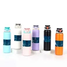 Garrafa Térmica Com Canudo 800ml garrafa espacial Quente & Frio Com Isolamento Grande Capacidade