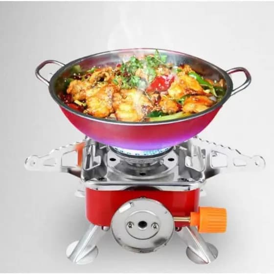 Mini fogao - fogareiro para camping pesca lazer portatil - acendimento automatico