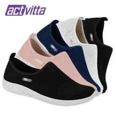 Tenis Meia Feminino Slip On Calce Facil Actvitta Leve e Cofortável Original Caminhada Academia dia a dia