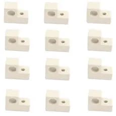 Kit Com 12 Suporte Isolador Louça Resistência Forno Elétrico