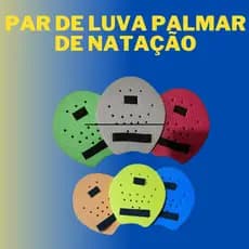 Par de  Luva Palmar de Natação Flutuante com Elásticos  EVA 20mm