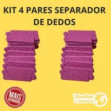 SEPARADOR DE DEDOS KIT 4 PARES ROSA para manicure