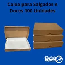 Caixa para Salgados e Doces - 100 Unidades