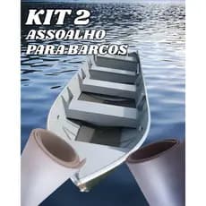 KIT 2 PISO DE EVA PARA BARCOS ASSOALHO 2M X 1M X 10 MM