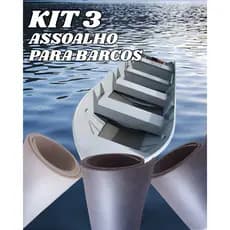 KIT 3 PISO DE EVA PARA BARCOS ASSOALHO 2M X 1M X 10 MM