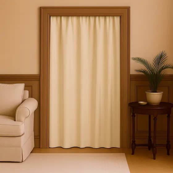 Cortina Porta Blackout para Dividir Ambientes 0,90m x 2,05m | Porta Sala Cozinha Quarto Corredor Vidro e Balcão